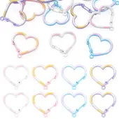 16Pcs 4 Colors Alloy Key Snap Hook Clasps for Keychains