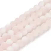 Frosted Crackle Glass Beads Strands