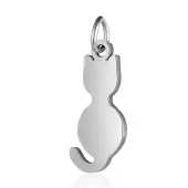 Non-Tarnish 304 Stainless Steel Kitten Pendants
