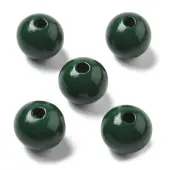 Christmas Printed Schima Wood  European Beads