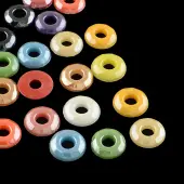 Pearlized Plated Opaque Glass Cabochons