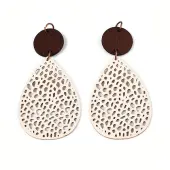 Teardrop Leather Pendants