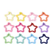 Spray Painted Iron Key Snap Hook Clasps for Keychains