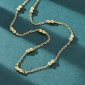 304 Stainless Steel Double Round Cable Chain Necklaces