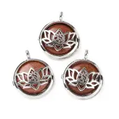 Synthetic Goldstone Locket Pendants