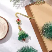 Glass Christmas Tree Charms Bookmarks