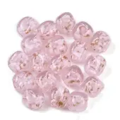 Handmade Gold Sand Lampwork Beads