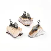 Natural Citrine Cluster Base Sculpture