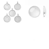 DIY Blank Tibetan Style Alloy Pendants Making Kit