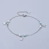 304 Stainless Steel Charm Anklets
