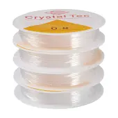 4 Rolls Round Crystal Elastic Stretch Thread