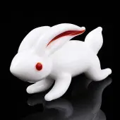 Handmade Lampwork Rabbit Display Decorations