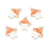 Autumn Theme Alloy Enamel Pendants