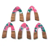 Resin and Walnut Pendants