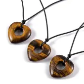 Natural Tiger Eye Pendant Necklaces