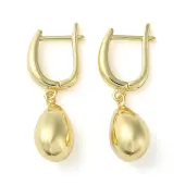 Rack Plating Brass Hoop Earrings
