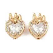 Brass Micro Pave Cubic Zirconia Multi-Strand Links