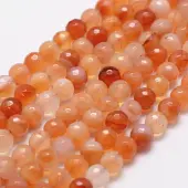 Natural Red Agate Beads Strands