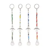 Angel & Teardrop Clear Glass Suncatchers
