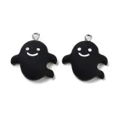 Halloween Theme Opaque Resin Pendants