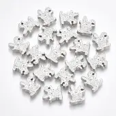 Alloy Enamel Bunny Cabochons