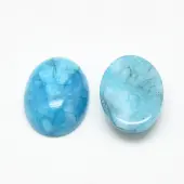 Dyed Natural White Jade Cabochons