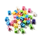 UV Plating Opaque Acrylic European Beads