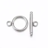 Tarnish Resistant 201 Stainless Steel Toggle Clasps