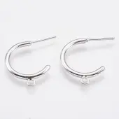 Brass Stud Earring Findings
