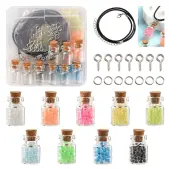 DIY Wishing Bottle Pendant Necklace Making Kit