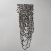 Resin Beaded Tassel Chain Epaulettes