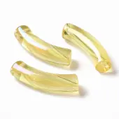 UV Plating Transparent Rainbow Iridescent Acrylic Beads
