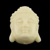 Dyed Buddha Head Synthetical Coral Beads