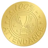 Self Adhesive Gold Foil Embossed Stickers