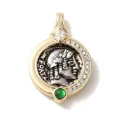 Rack Plating Brass Glass Pendants