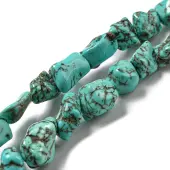Dyed Natural Howlite Beads Strands