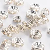Iron Crystal Rhinestone Spacer Beads