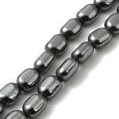 Electroplated Synthetic Non-magnetic Hematite Beads Strands