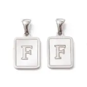 304 Stainless Steel Pave Shell Pendants
