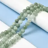 Natural Dyed White Jade Beads Strands