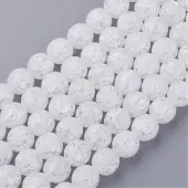 Synthetic Crackle Quartz Beads Strands