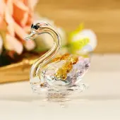 Handmade Lampwork Swan Display Decorations