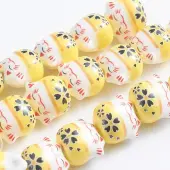 Handmade Printed Porcelain Beads
