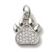 Rack Plating Brass Micro Pave Cubic  Zirconia Pendants
