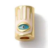 Rack Plating Brass Enamel Beads