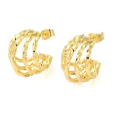 Brass Stud Earrings