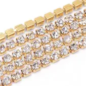 Brass Rhinestone Strass Chains