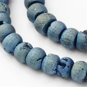 Electroplated Natural Quartz Crystal Beads Strands