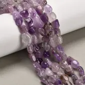 Natural Purple Rutilated Quartz Beads Strands