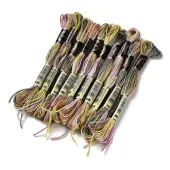 10 Skeins 6-Ply Polyester Embroidery Floss